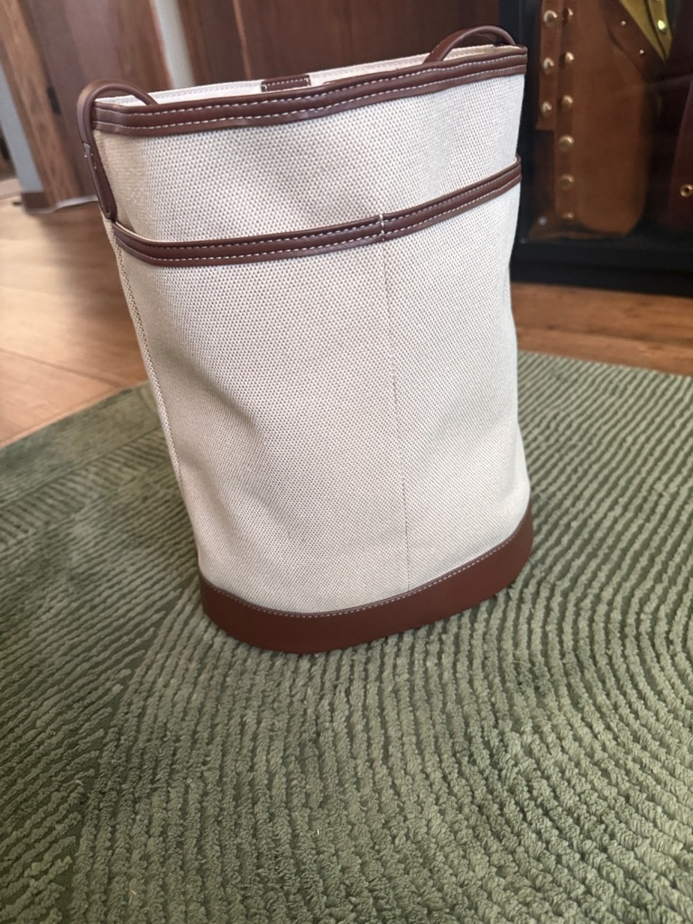 Canvas Bucket Bag from The Loft